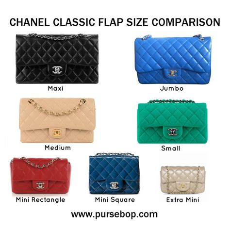 chanel classic mini rectangular vs square chain|Chanel Classic Bag Size Comparison .